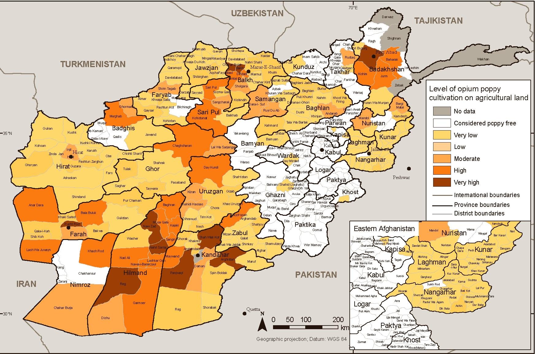 Poppy Farming Profile By District 2005